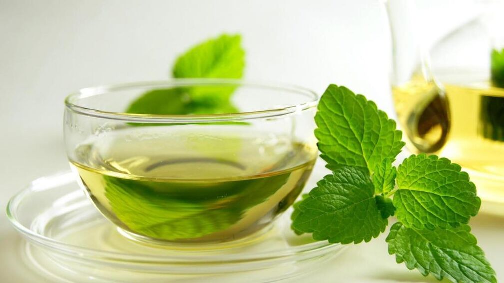 Té de menta para aumentar a potencia
