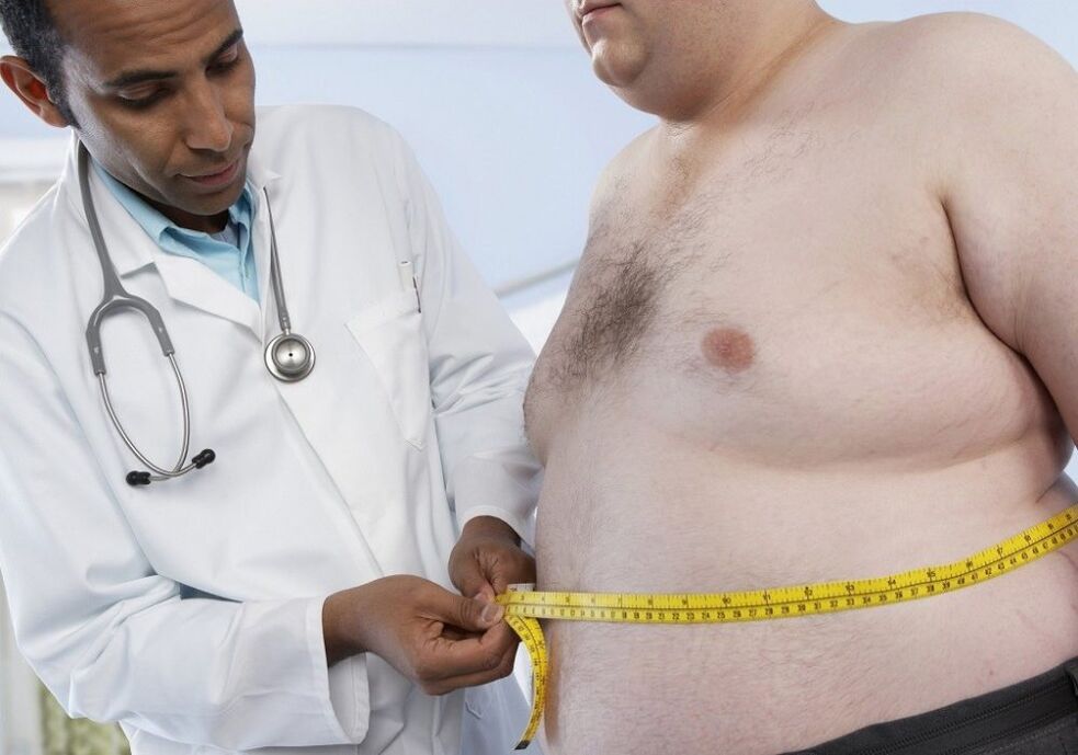 A obesidade é a causa da potencia débil e unha razón para ver un médico